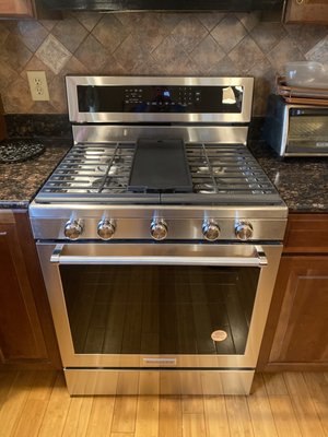 New Gas Range Installation