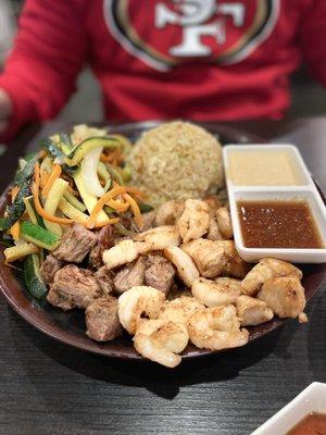 Chicken NY Steak and Shrimp Combination