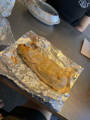 Awfully rolled burrito