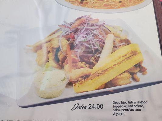 Jalea price on menu