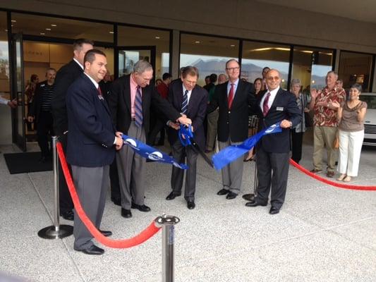 Mr. Click and members of the Ford Corporate Team cut the ribbon!