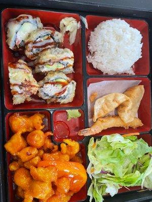 Orange Chicken bento box