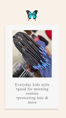 Kids braids started at 75$