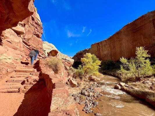 Views from the trail! The start runs alongside the Fremont River