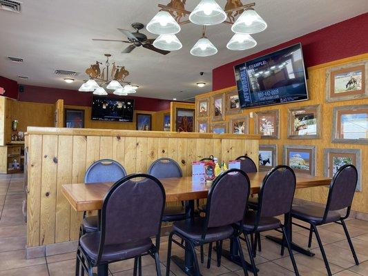 Interior of restaurant