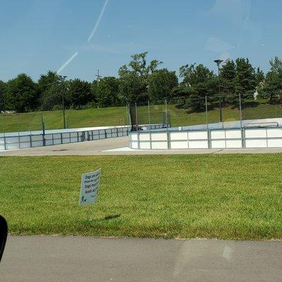 Wow!  I'm Excited to see these 2 Outdoor Soft Floor Roller Hockey Rinks. I'll be back when temp is cooler to roller blade!  :-) 8/20/2023