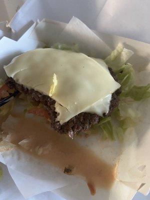 Lettuce wrap impossible burger.  I guess it was impossible to make. Not worth $10 at all.