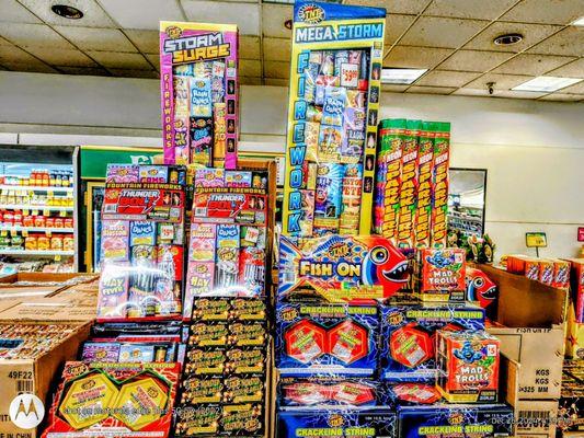 One of my 4 stops every year! New Year's Eve fireworks now on sale @ Sack N Save Puainako.