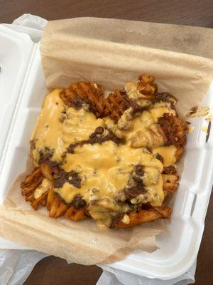 Chill-Cheese Waffle Fries