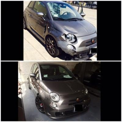 Before and after - Fiat 500 Abarth - See review posted 9/15/14 - Ryan M.