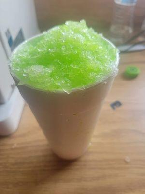 Lemon lime snow cone