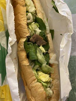 Footlong steak and cheese