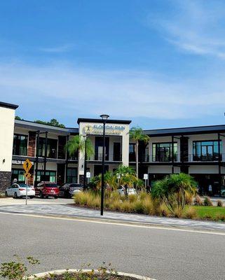 The actual entrance to the Doctor's office is to the right on the 2nd floor.