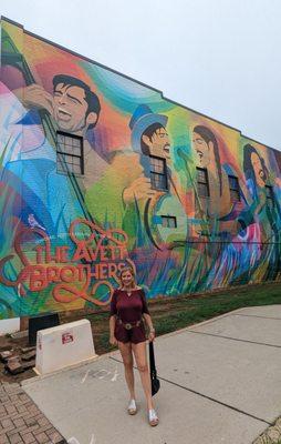 Avett Brothers Tribute Mural! So happy!