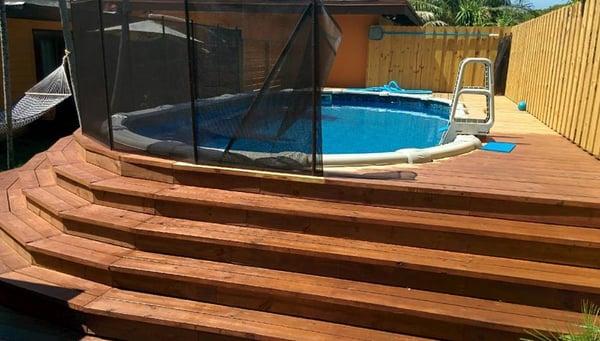 Above Ground Pool with Deck