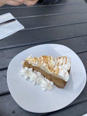 Pumpkin pie cheesecake, very heavy, very sweet. Pretty damn good