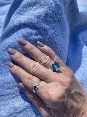 Tom's perfectly sculptured and natural looking nails.