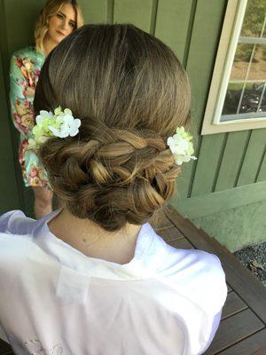 Bridal updo