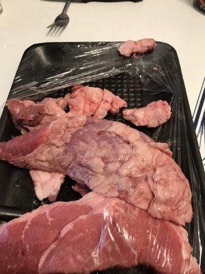 What I thought was petite sirloin, makes Walmart's meat look great in fact makes dog meat look great