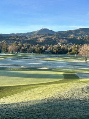 Mt. Umunhum from the course