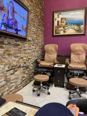 Pedicure area