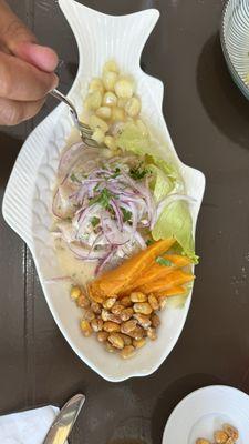 Ceviche de pescado - fish ceviche