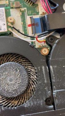 This video clip shows that sometimes, when dirt and grime accumulates, it can slow down a laptop in its performance.