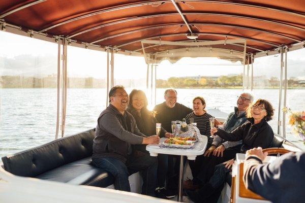 Sunset boat ride with Edgewater Marine