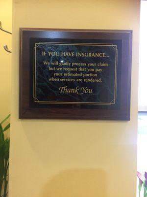 In regards to insurance.