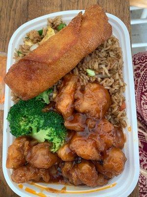 Lunch combo L6. General Tso's Chicken Lunch Special