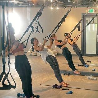 Diversity is everything at BALANCE.  The people, the class offerings, the teachers that support you. All are welcome!  TRX is shown here.