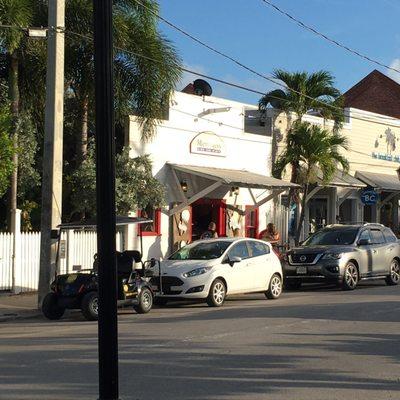 Outside of shop from across the street - Greene Street location