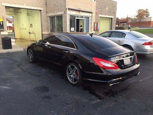 Hand washing beautiful CLS63 AMG