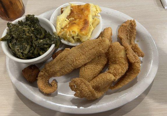 Crispy Fish Platter with two sides!