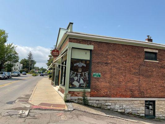 On the corner of Frog Hollow & Main Street, Middlebury, Vermont