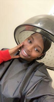 Under the dryer