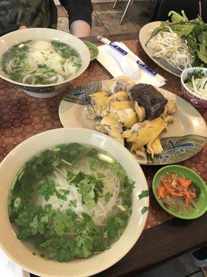 2 small plain pho and half a chicken. Also got a meatball pho all for 30$