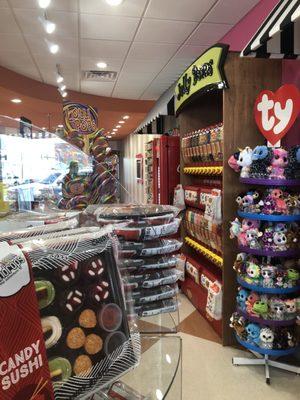 Partial view of the many different candy displays in the store!! Does not do it justice.