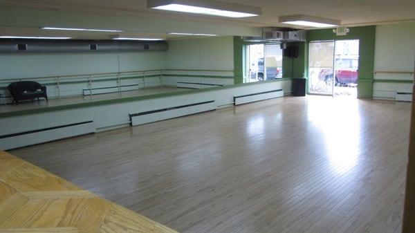 Inside of the dance studio