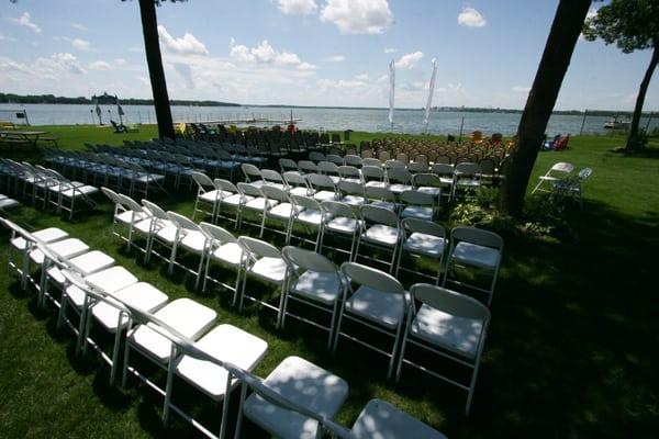 Wedding Ceremony on the Lawn