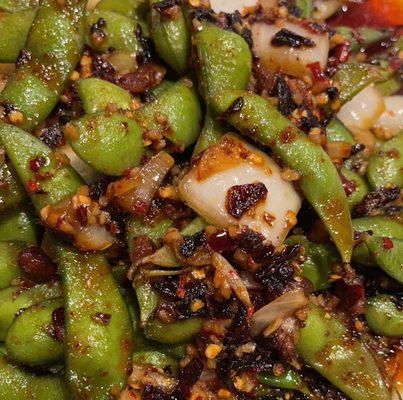 Spicy edamame