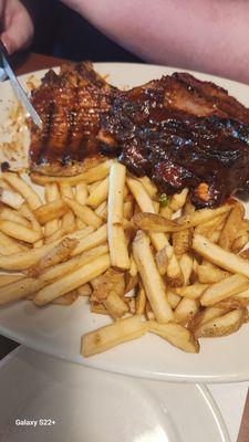 BBQ porkchop & baby back ribs