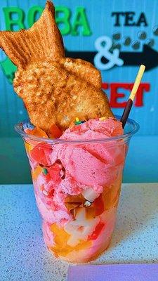 Taiyaki- Strawberry Ice cream Demonkich Nezuko