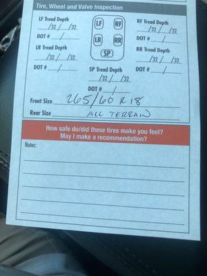 Discount Tire Notes