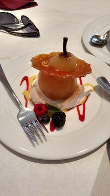 Another view of the poached pear because it looked so beautiful.