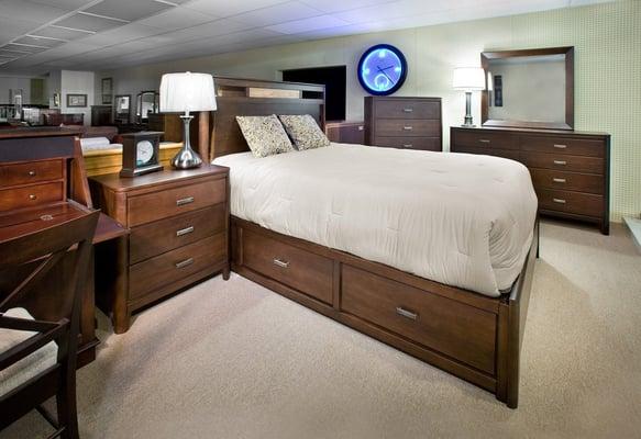 American made Bedroom furniture available at Mueller Furniture