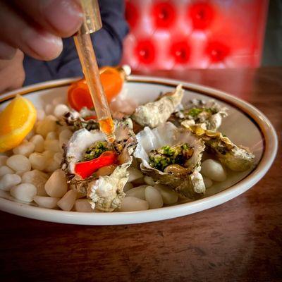 Flavoring with Prosecco Mignonette