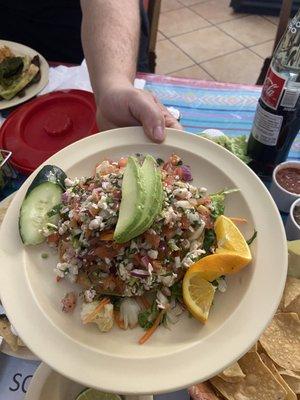 Shrimp Tostada