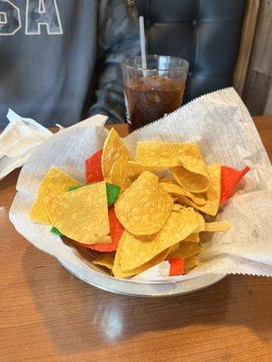 Chips with all the beautiful colors of the flag.  Lol