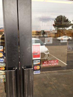 Yelp Sign On Front Door